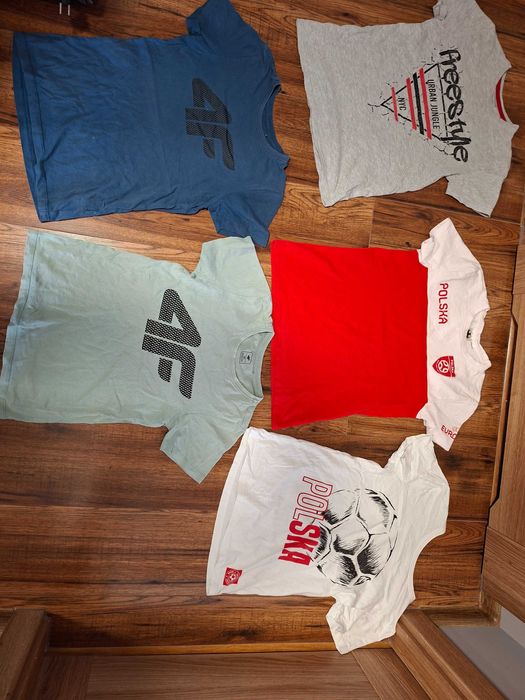 5 koszulek r.146/152 T-shirt dla chłopca