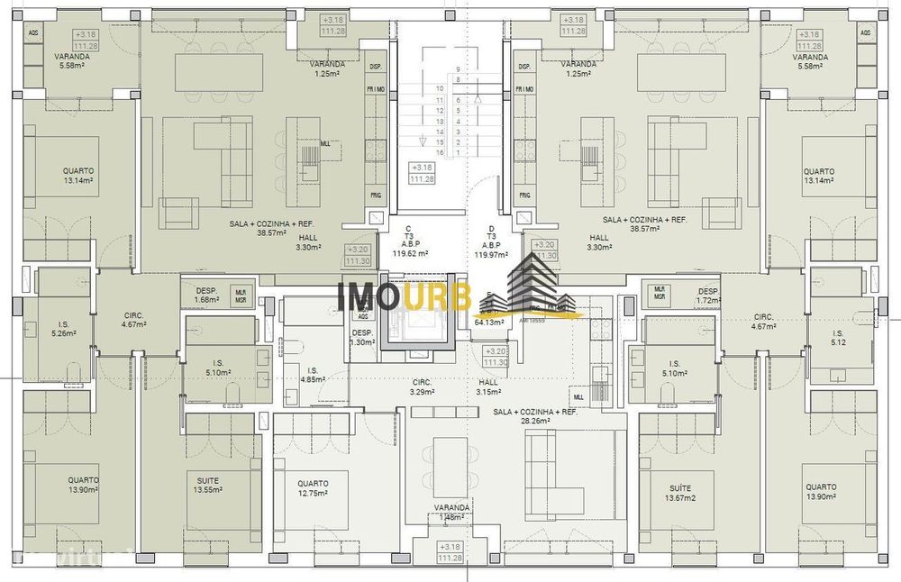 Em construção T3 Telheiro