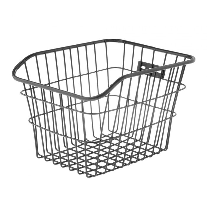 Kosz na bagażnik rowerowy duży mocny koszyk na rower metalowy odblask