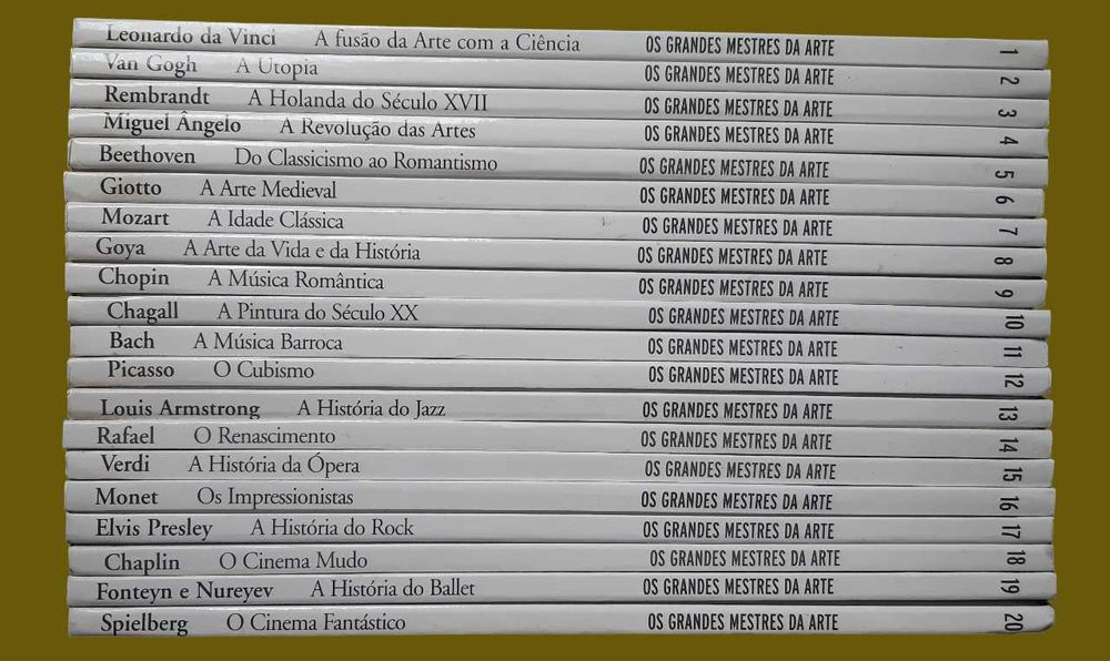 Os Grandes Mestres da Arte  - Coleção completa - 20 Livros