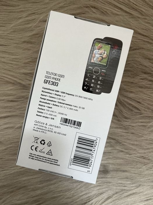 Telefon götze & jensen GFE303 czarny