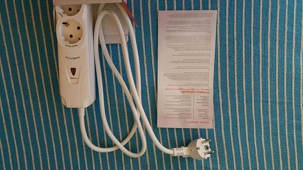 Extensão de tomadas master-slave inteligente stand-by