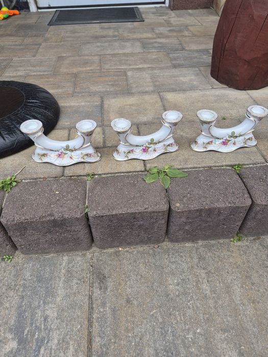 Świecznik porcelanowy Chodzież 2 szt.