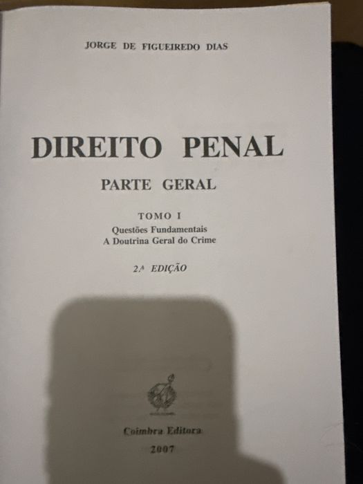 Direito penal | jorge figueiredo dias
