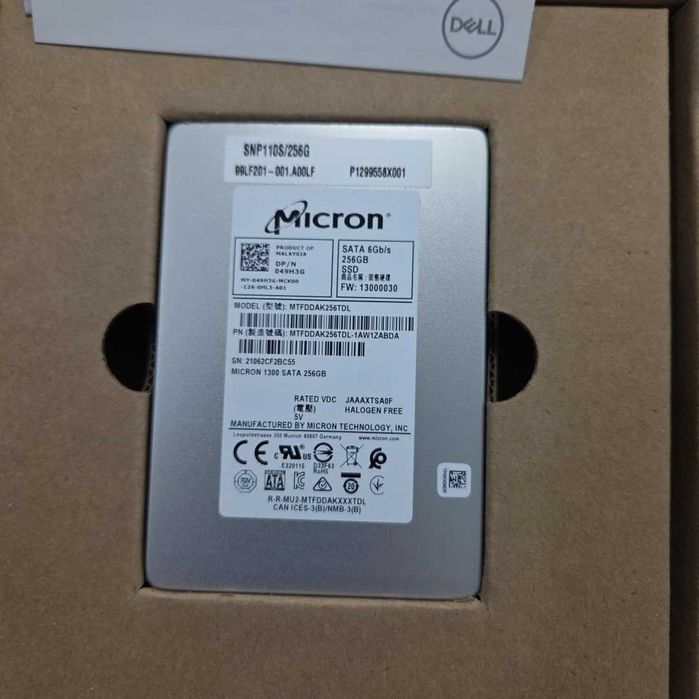 SATA SSD 2.5" 256GB 2.5" - Samsung, Sandisk, Micron привезені із США
