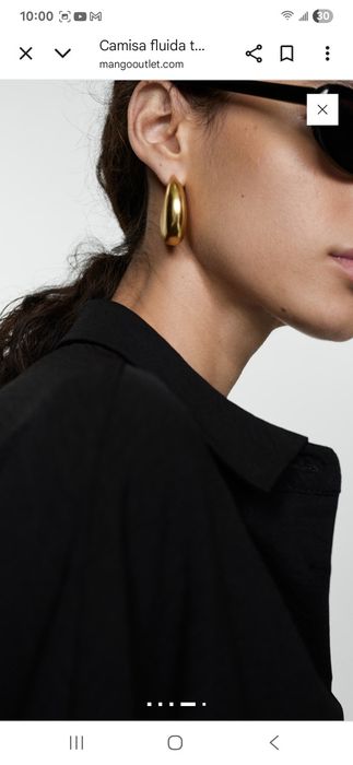 Camisa preta XL/XXL Mango