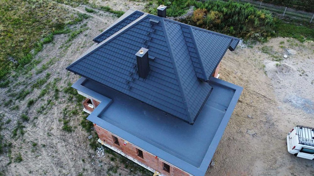 Dachy płaskie.Stropodach.Usługi dekarskie.Hydroizolacja.Membrana