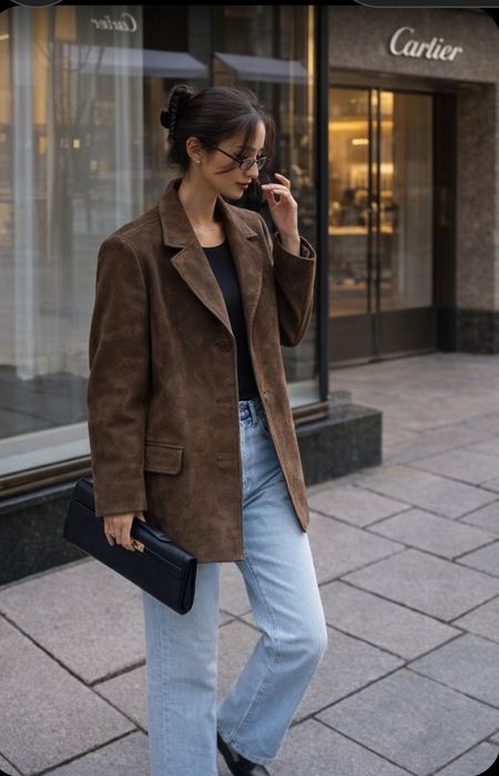 Замшевый натуральный жакет