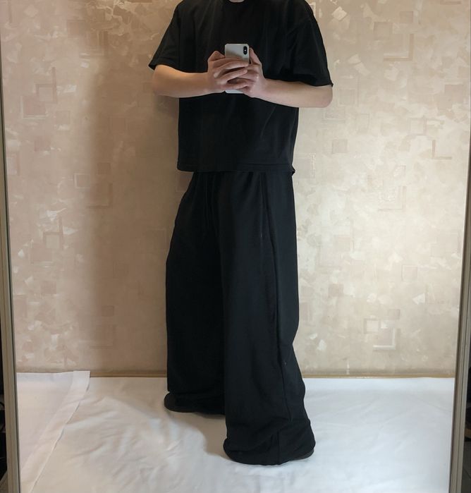 Широкі спортивні штани racer opium balenc чорні sweatpants baggy opium