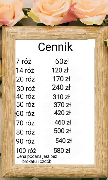 Bukiet wiecznych róz