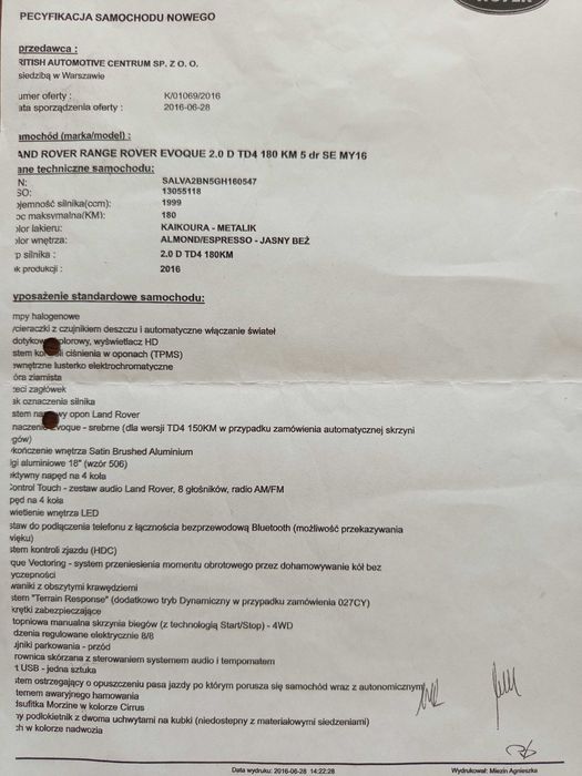 Samochód osobowy