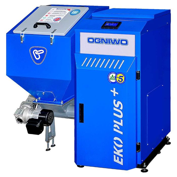 Kocioł, piec z podajnikiem na eko-groszek OGNIWO Eko Plus Plus 20 kW