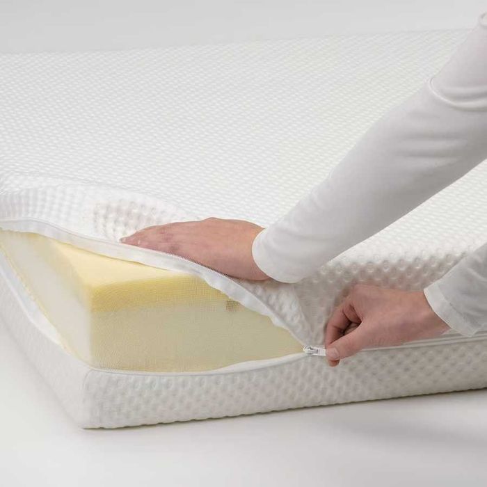 Colchão IKEA ÅBYGDA de espuma, firme/branco, 160x200 cm (bom estado)