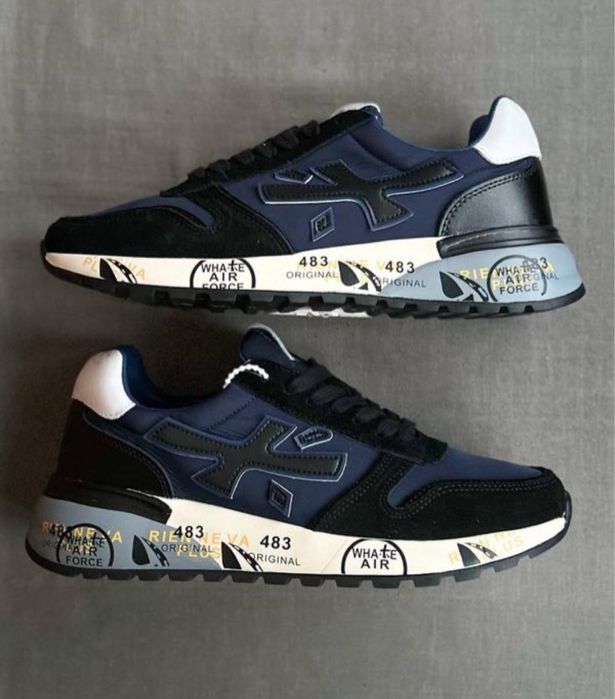 Мужские Кроссовки Premiata Mick Blue Black 41-45