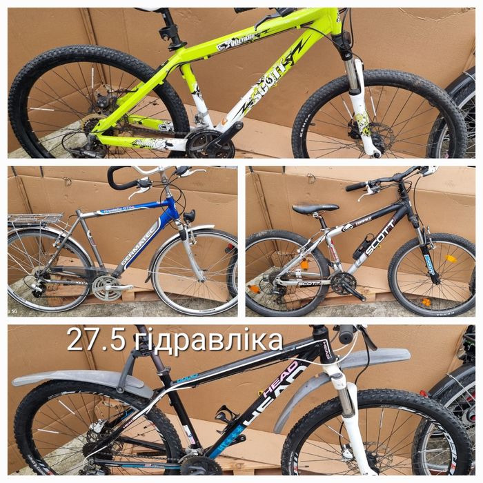 Велосипеди б.у опт гірські та дорожні/планетарні втулки дешево