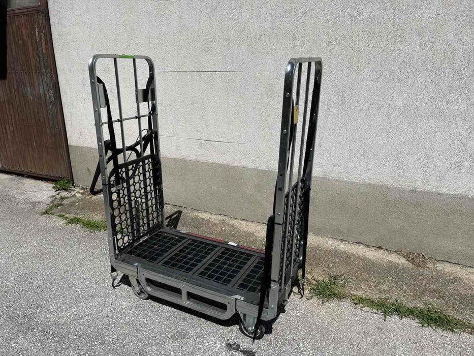 Wózek platforma 120x60 holowany, z rączką, zaczepem