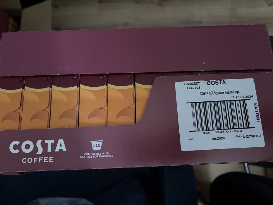 Kawa costa coffe. Kapsulki do ekspresu , kapsułki 100 sztuk