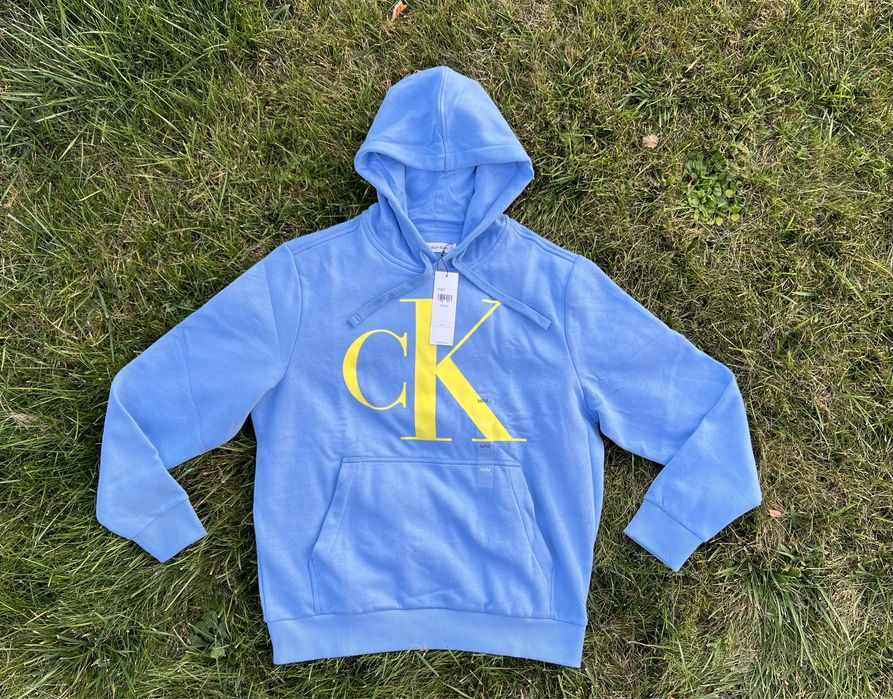 Calvin Klein Monogram Logo Fleece Hoodie худи кофта світшот худі М і L