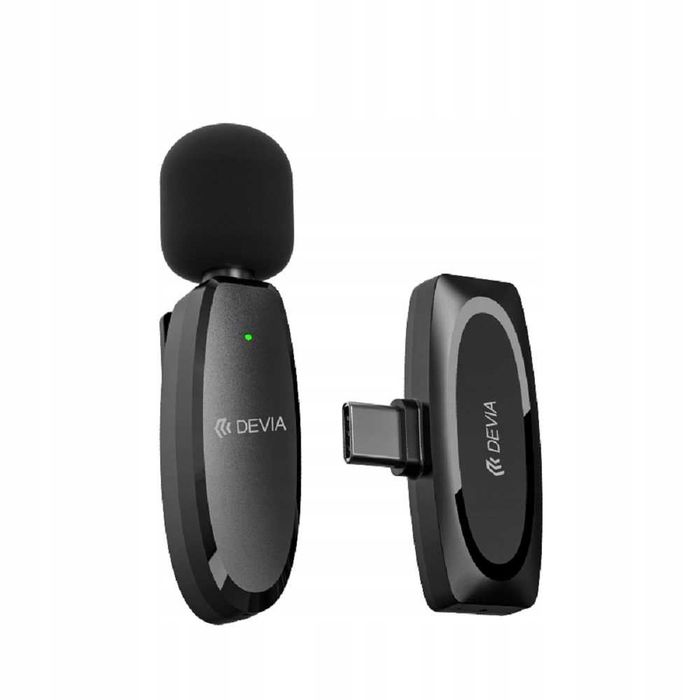 Mikrofon do telefonu bezprzewodowy USB-C do nagrywania krawatowy