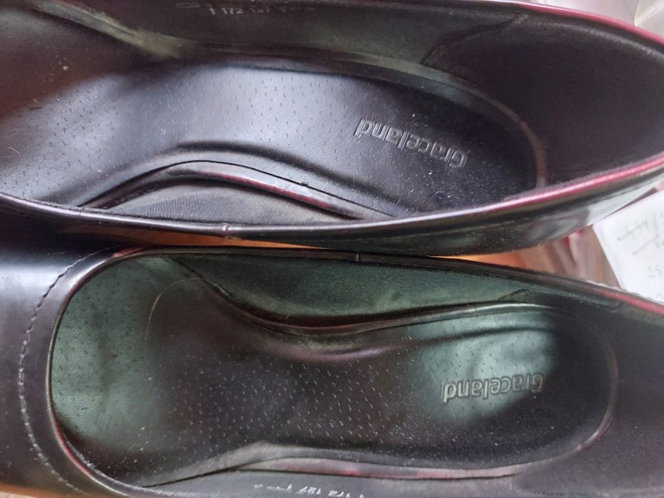 Buty półbuty damskie Graceland r.38 czarny/ciemny bordo