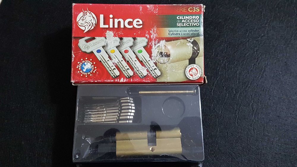 Fechadura Canhão C3S Lince 40x32mm | 4 grupos Chaves funções diferentes