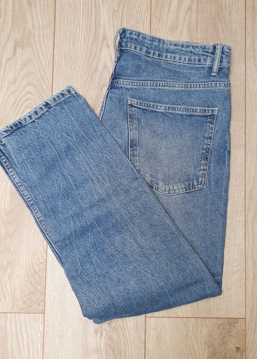 Jeansy mom slim mom fit wysoki stan zara niebieskie rozmiar XL 44