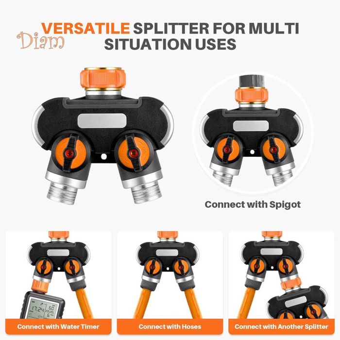 Разветвитель водопроводный садовый, высокое качество