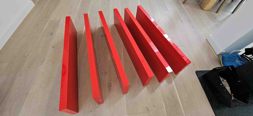 Półka IKEA LACK Czerwona 110x26x5