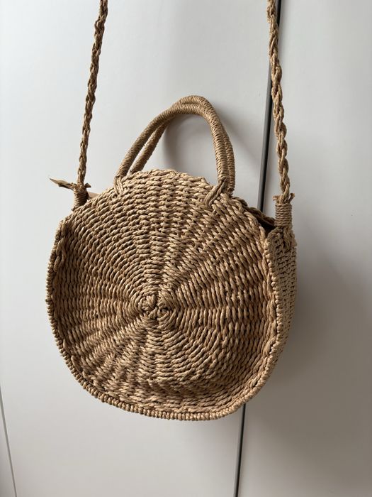 Torebka okragla koszyk boho