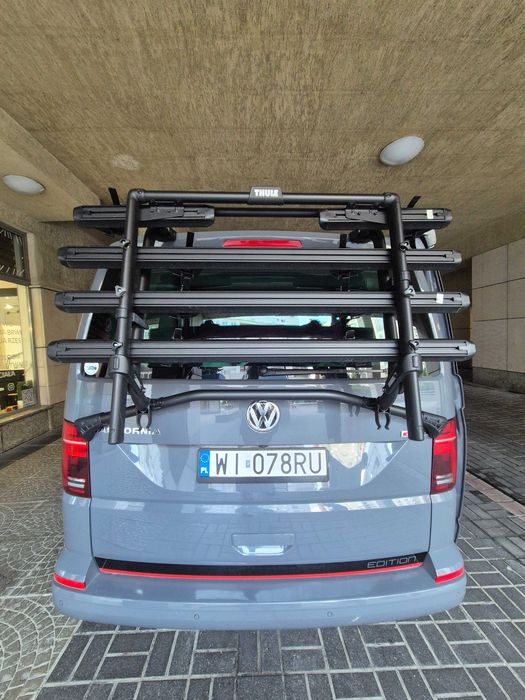 Thule bagażnik na klapę WanderWay VW + adapter na 4ty rower