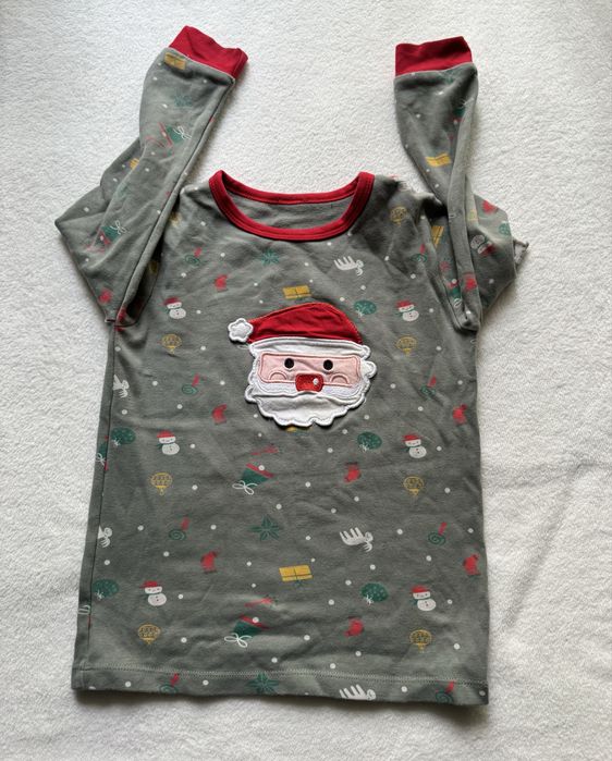 Świąteczna piżama dziecięca z Mikołajem rozmiar 116 cm