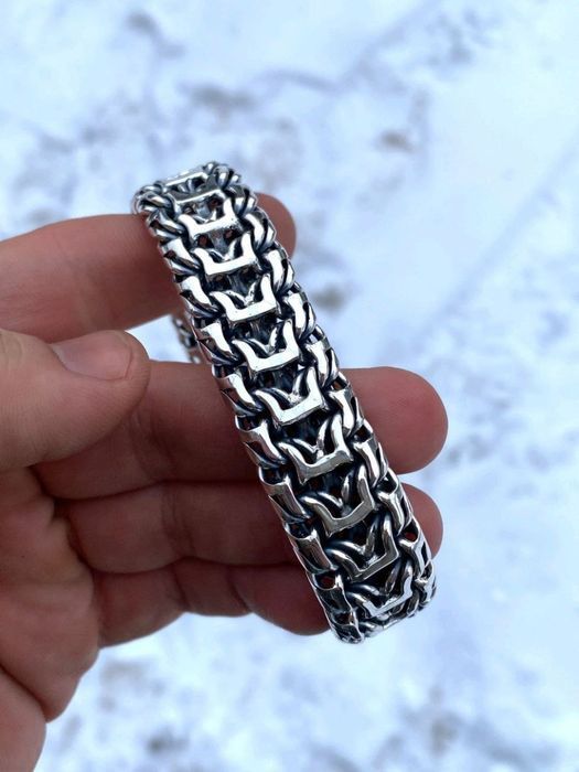 Срібний браслет 100г чоловічий, мужской серебряный браслет 925