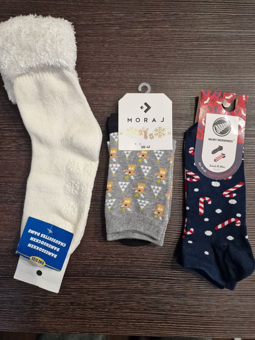 Skarpety świąteczne 3 pary