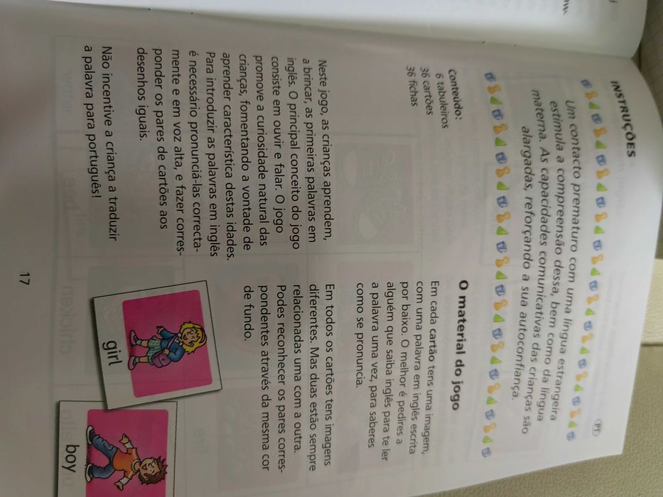 Jogo de memória para aprender Inglês