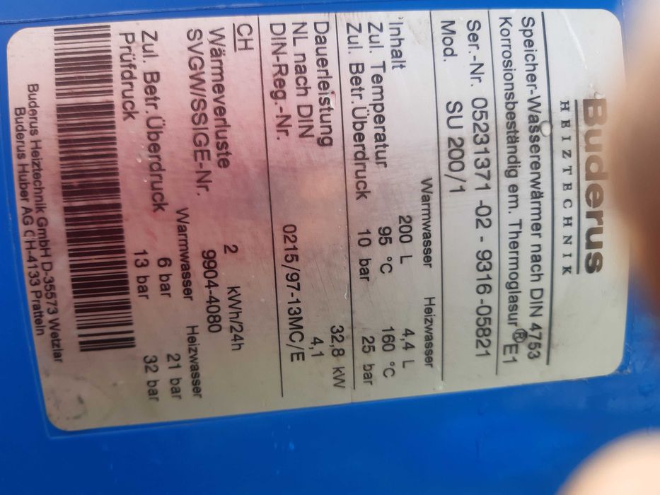 boiler  2 wężownice