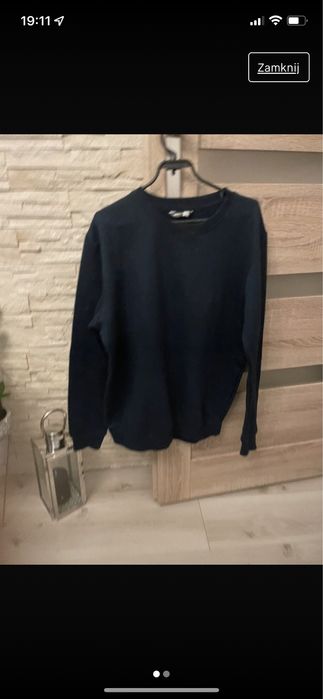 Bluza bawelniana granat na polarze 25zl