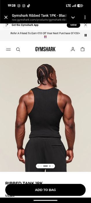 Оригінальна Майка Gymshark ТОРГ!!!