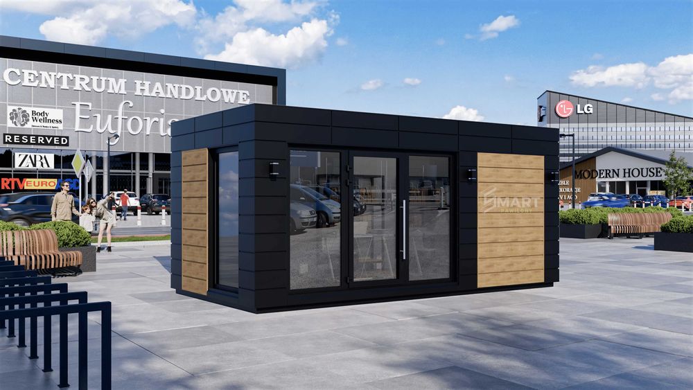 Kontener Handlowy Mieszkalny Pawilon Biurowy Usługowy 6x3 7x3 8x3 9x3