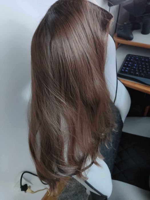 Włosy - Długie 50 cm - Średni brąz (Medium Brown)