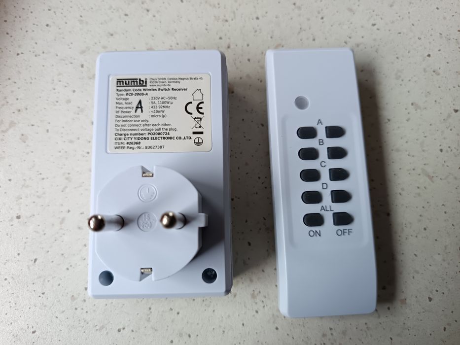 4nowe gniazda sterowane+pilot,darnowa przesyłka do paczkomatu