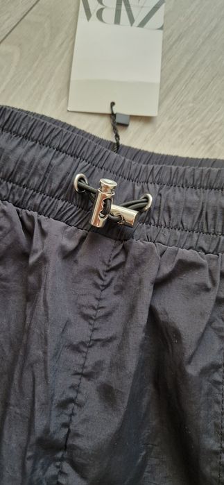 Zara krótkie spodenki szorty sportowe czarne
