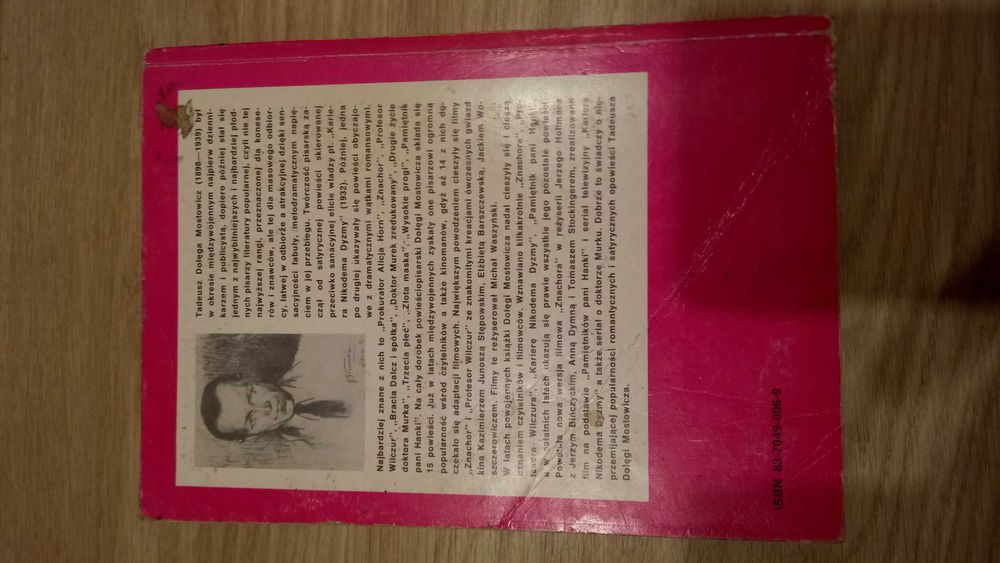 Profesor Wilczur Dołęga Mostowicz Tadeusz