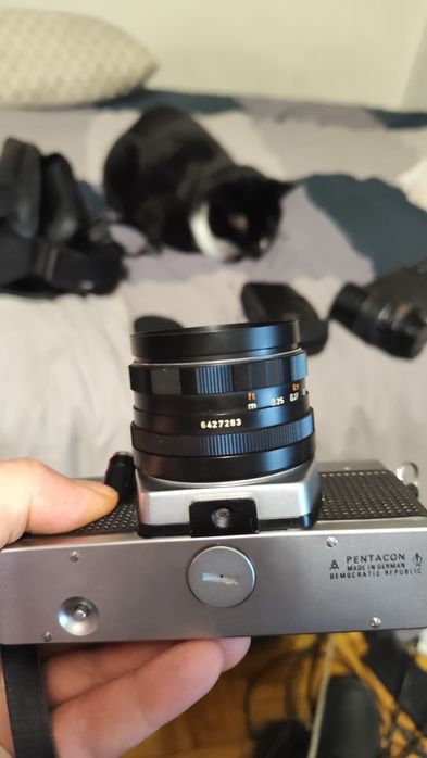 Pratica Super TL1000 c/ 3 lentes, flash e bolsa