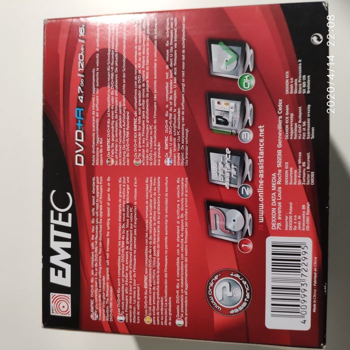 DVD+R virgens individuais