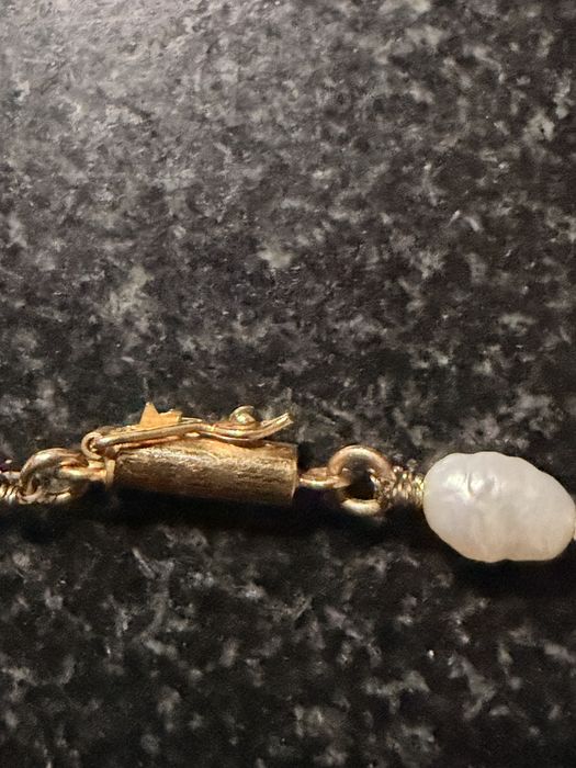 Colar mar de perolas com fecho de ouro 19k