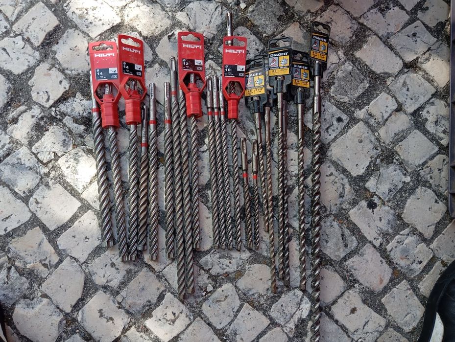 Brocas de pedra Hilti e diager