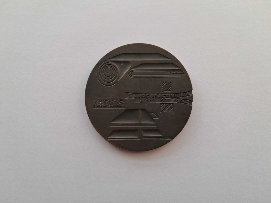 Medalha Comemorativa Bronze - Regis - 5º Aniversário - 1977/1982