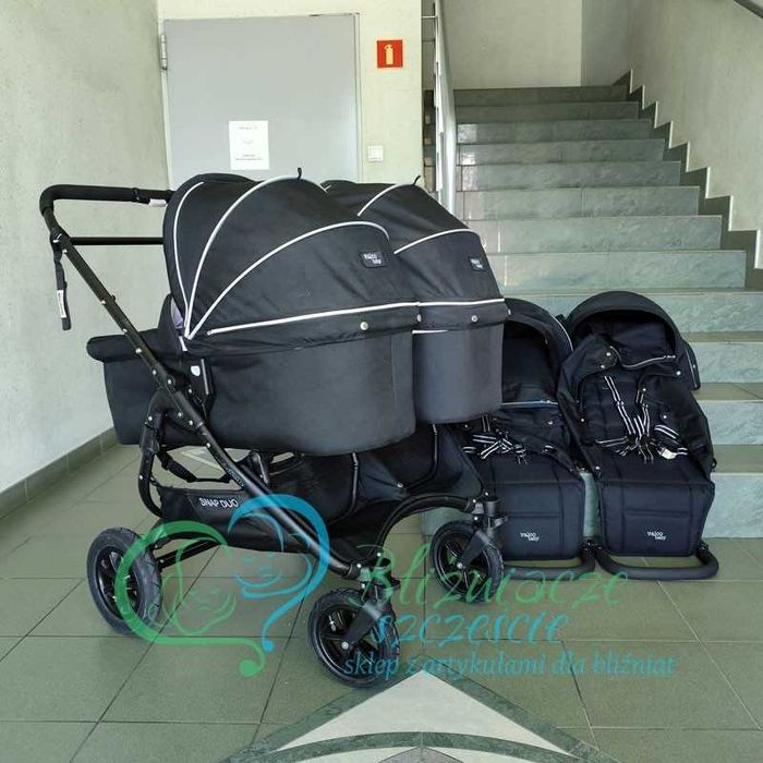 Wózek dla bliźniąt 2w1 KOMIS