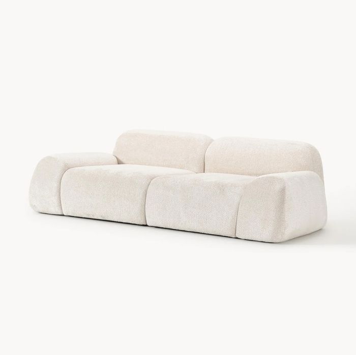 Sofa modułowa Teddy-Bouclé Wolke (3-osobowa)