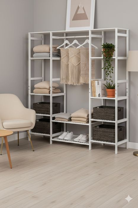 Armario aberto de bambu